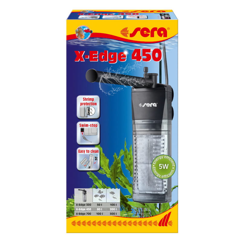 Sera X-Edge 450 Filtr Narożny Wewnętrzny 450l/h 5W Akwarium do 200l.jpg